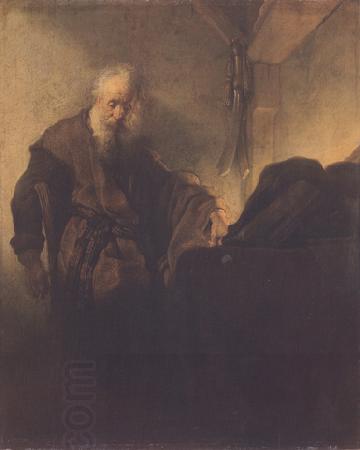 REMBRANDT Harmenszoon van Rijn St paul at his Writing-Desk (mk33) China oil painting art